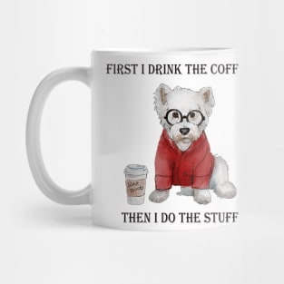 Coffee Hipster  Westie Mug